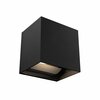 Dals Geneva 4.5 Inch Square Directional LED Wall Sconce, Black LEDWALL-G-CC-BK